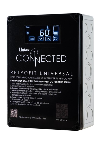 art nr 8025044 /><br />
<br />Høiax CONNECTED RetroFit Universal m/2kW element