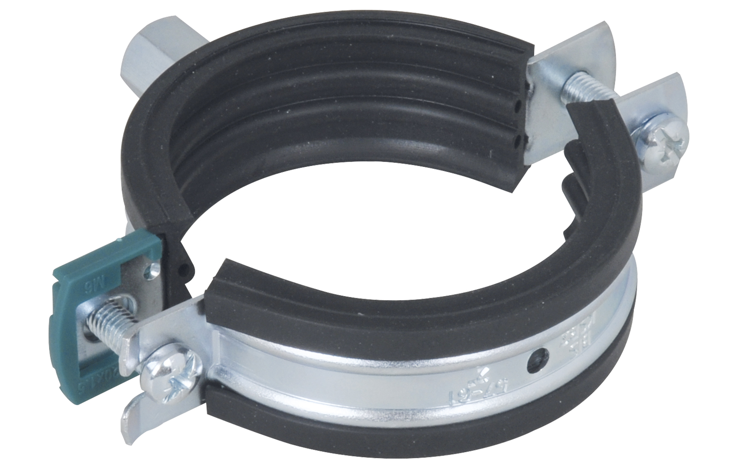 Rørklammer m/gummi 20-23mm