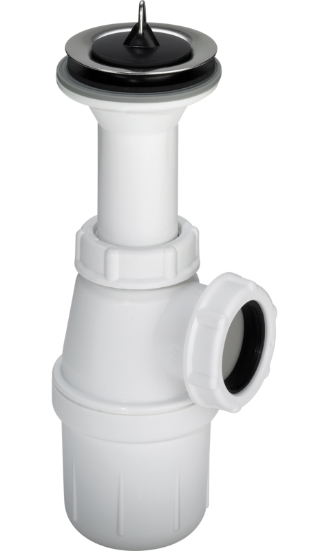 Kombivannlås 1 1/4" x 32mm - hvit