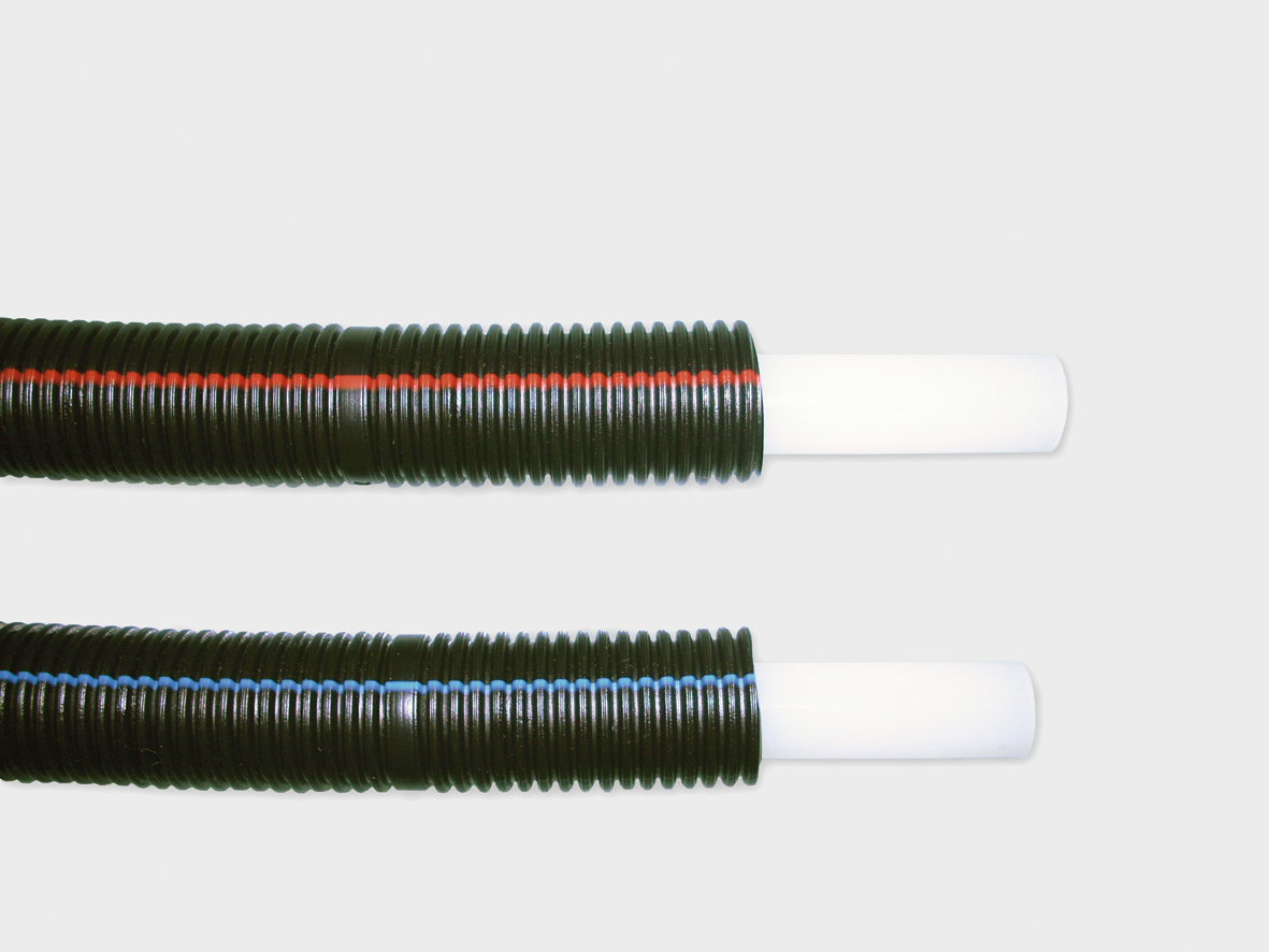 Rør i rør 15X2,5/25 Blå 50 met