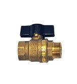 Kuleventil inn/ut med T-grep 3/4