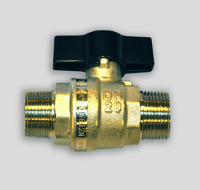 5125129: Kuleventil ut/ut med T-grep 1/2"