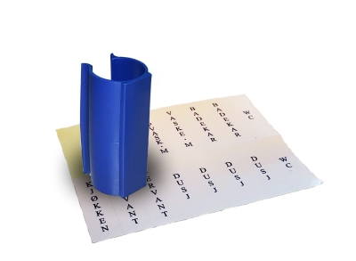 Markør for varerør blå 10-pakk