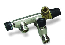 Blande- og sikkerhetsventil LK for liggende