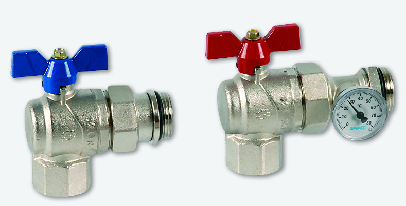 8377591: Kuleventilsett 1" vinkel m/termometer/ Erstattes av 8377559