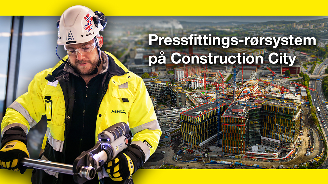 Legger over 40 kilometer pressfittings-rør i ny storstue
