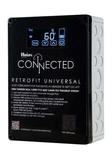 Høiax CONNECTED RetroFit Universal m/2kW element - 8025044