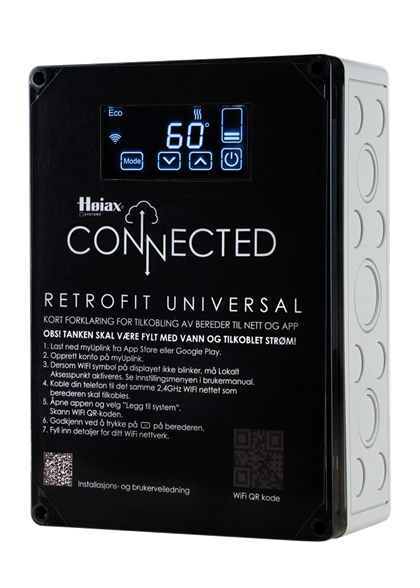 Høiax CONNECTED RetroFit Universal m/2kW element - 8025044