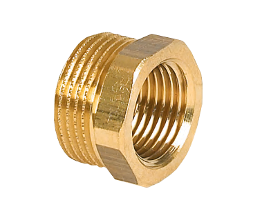 8377783: *Messing overgangsnippel 1 1/2x1/2