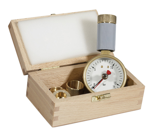 8378277: Høiax Trykktester m/overganger 0-16 Bar