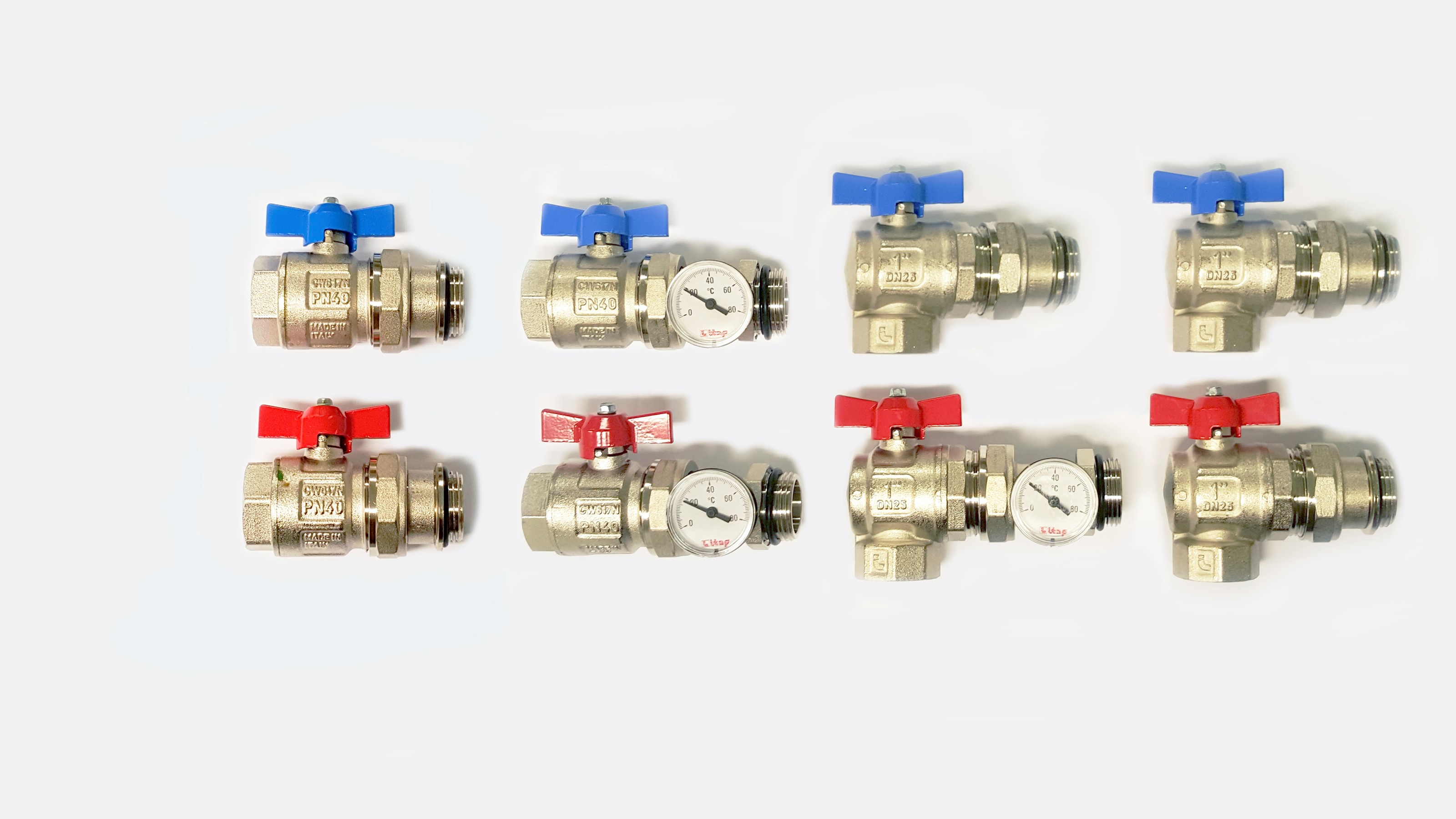 8377827: Kuleventilsett 1'' vinkel u/termometer RF