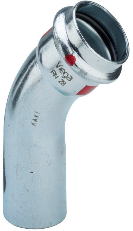 Prestabo bend 45° m/ 1 muffe 12