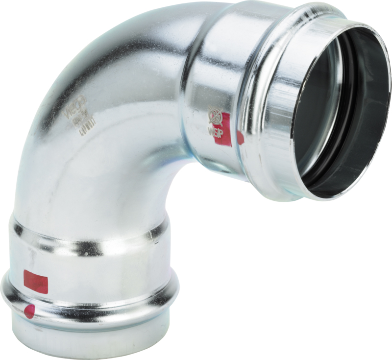 Prestabo bend 90° m/ 2 muffer 12