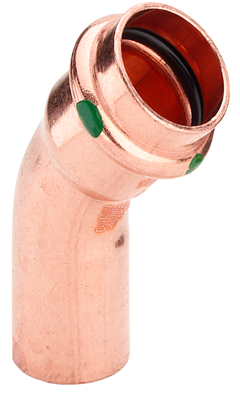 5047693: Profipress bend 45° m/1 muffe 12