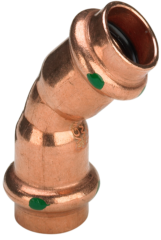 Profipress bend 45° m/2 muffer 12