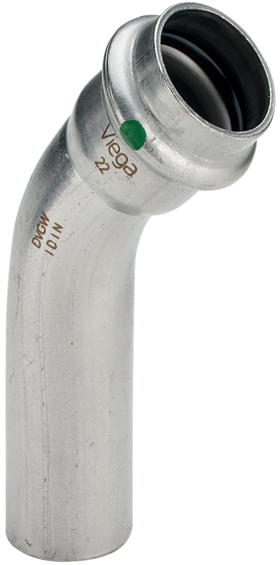 Sanpress inox bend 45° m/1 muffe 15